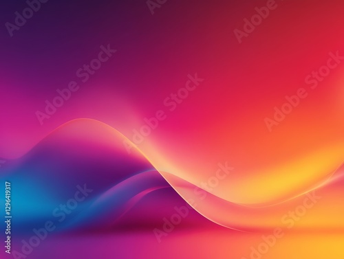 Abstract Vibrant Gradient Background Pink Purple Orange and Yellow Swirls