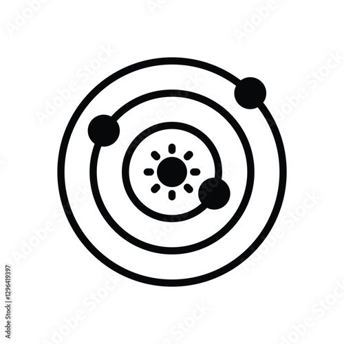 Solar System Vector icon