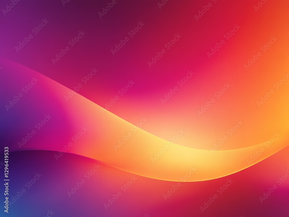 Abstract Colorful Background Vibrant Pink Orange and Yellow Gradient Swirls