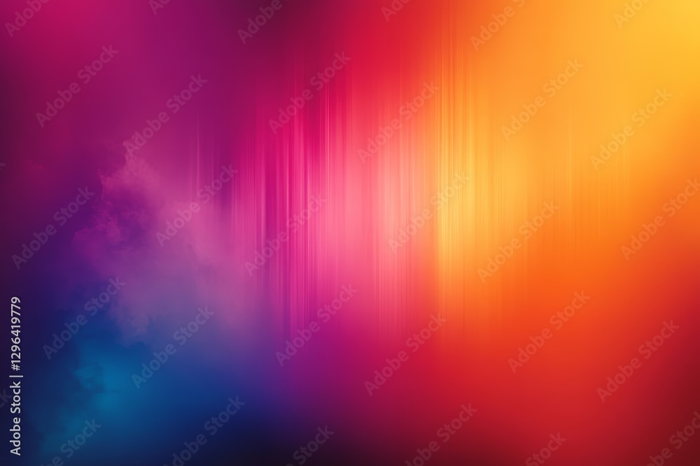 Abstract Vibrant Gradient Background Pink Purple Orange and Yellow Hues with Motion Blur Effect