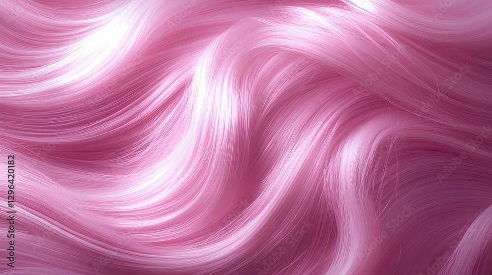 Fototapeta premium light smooth and shiny pink hair texture background