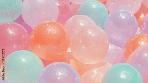 Vibrant pastel squishy toy texture background for creative design projects