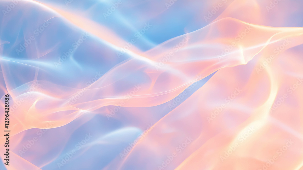 Fototapeta premium Abstract background of swirling colorful smoke with pastel hues for design and art projects