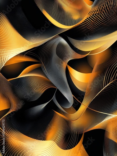 Wallpaper Mural Luxury abstract Banner background vector. Modern geometric shapes an d gold line art wallpaper design for website, prints, cover, backdrop, Wall art and wall decoration. Torontodigital.ca