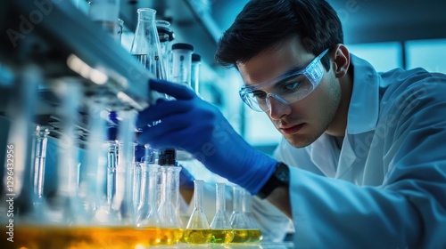 Scientists meticulously tested the substances under controlled conditions, scrutinizing their properties and reactions with keen interest.