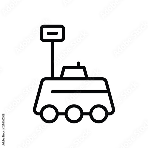 Mars Rover Vector icon