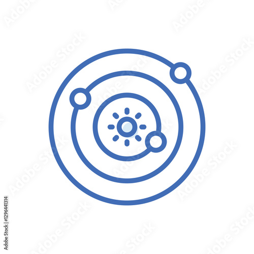 Solar System Vector icon