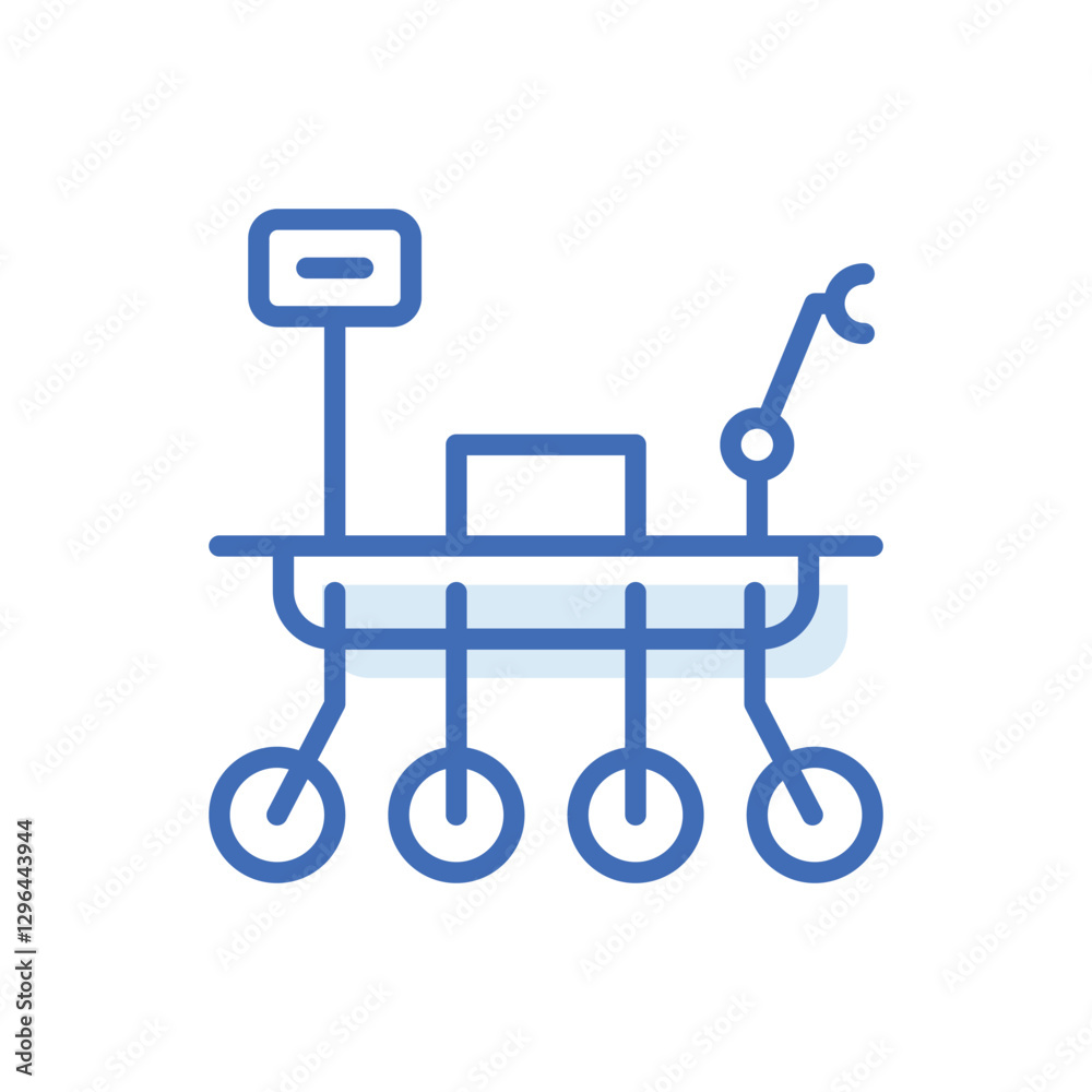 Moon Rover Vector icon Moon Rover Vector icon