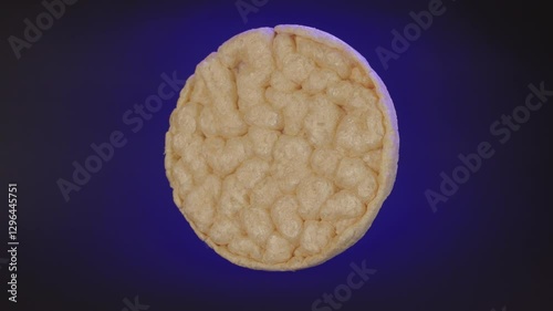 Wallpaper Mural Fitness food, dietary dehydrated bread made of corn. Corn crispbread, close-up. Puffed corn cake. Crusty corn dry bread, cornbread. Torontodigital.ca