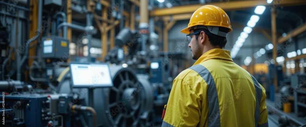 Industrial Worker Monitoring Factory Machine - Industrial technology Industrial Worker Monitoring Factory Machine - Industrial technology