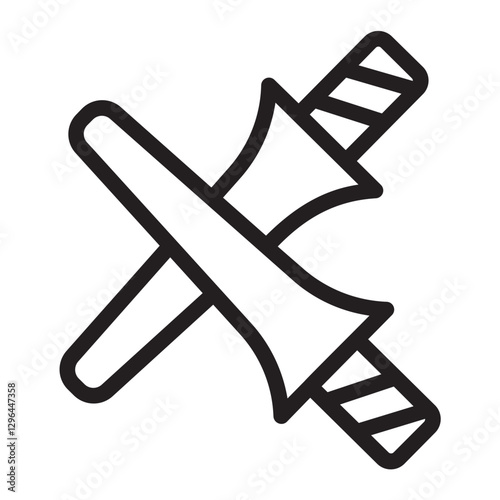 Lance  line icon