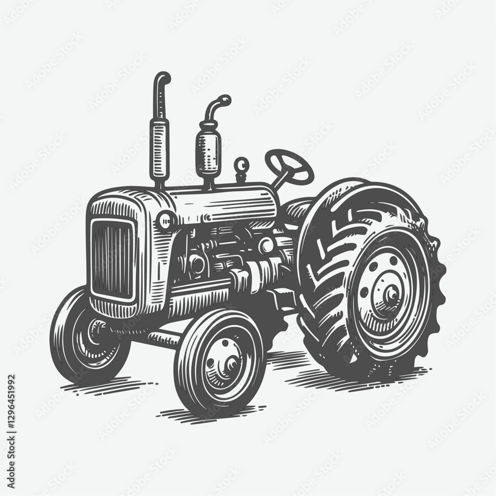 Obraz premium Hand Drawn Tracroe