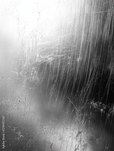 Silver gradient with scratch marks. Grunge erased texture