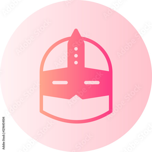 Knight Helmet gradient icon