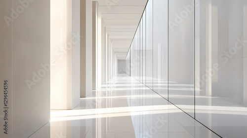 modern corporate architecture corridor