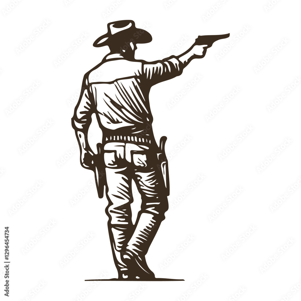 High-Quality Vector Illustration of Cowbooy 02 for Creative and Commercial Design Use with Editable Elements High-Quality Vector Illustration of Cowbooy 02 for Creative and Commercial Design Use with Editable Elements