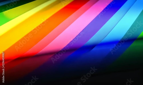 Abstract Rainbow Light Streaks Background for Modern Presentation Templates