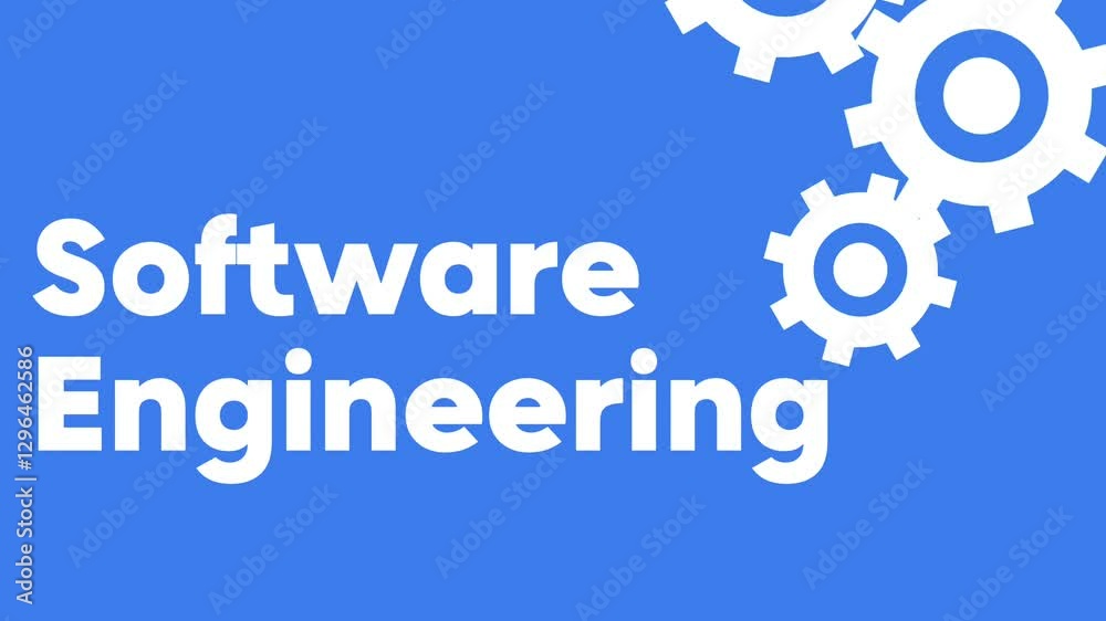 Software engineering - title text animation effect Software engineering - title text animation effect