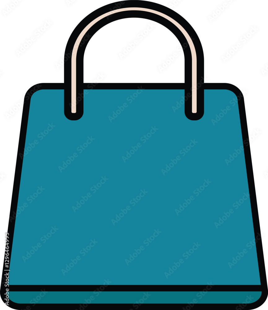 Shopping Bag Simple Icon – Stylish Retail and E-Commerce Vector Illustration Shopping Bag Simple Icon – Stylish Retail and E-Commerce Vector Illustration