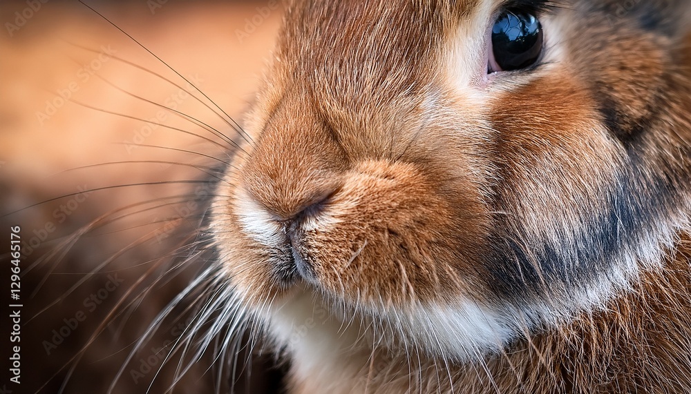 A close-up of a rabbit’s whiskers and nose, highlighting fine details of the soft fur and delicate texture, showcasing the animal’s intricate features. A close-up of a rabbit’s whiskers and nose, highlighting fine details of the soft fur and delicate texture, showcasing the animal’s intricate features.