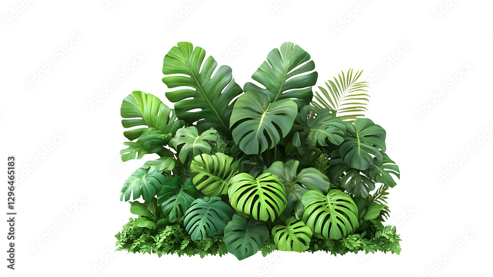 Fototapeta premium Green leaves isolated