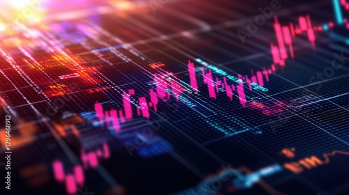 Wallpaper Mural Stock market chart with upward trend on bright background illustrating financial growth and investment analysis Torontodigital.ca