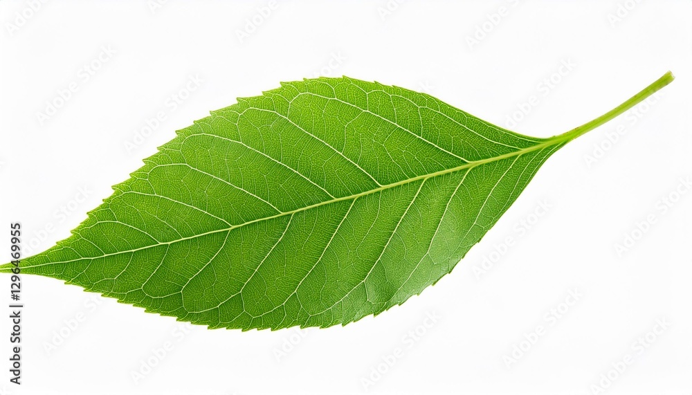Fototapeta premium green leaf isolated on transparent or white background