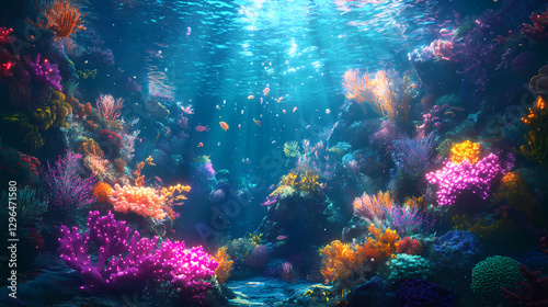 Wallpaper Mural ethereal underwater realm Torontodigital.ca