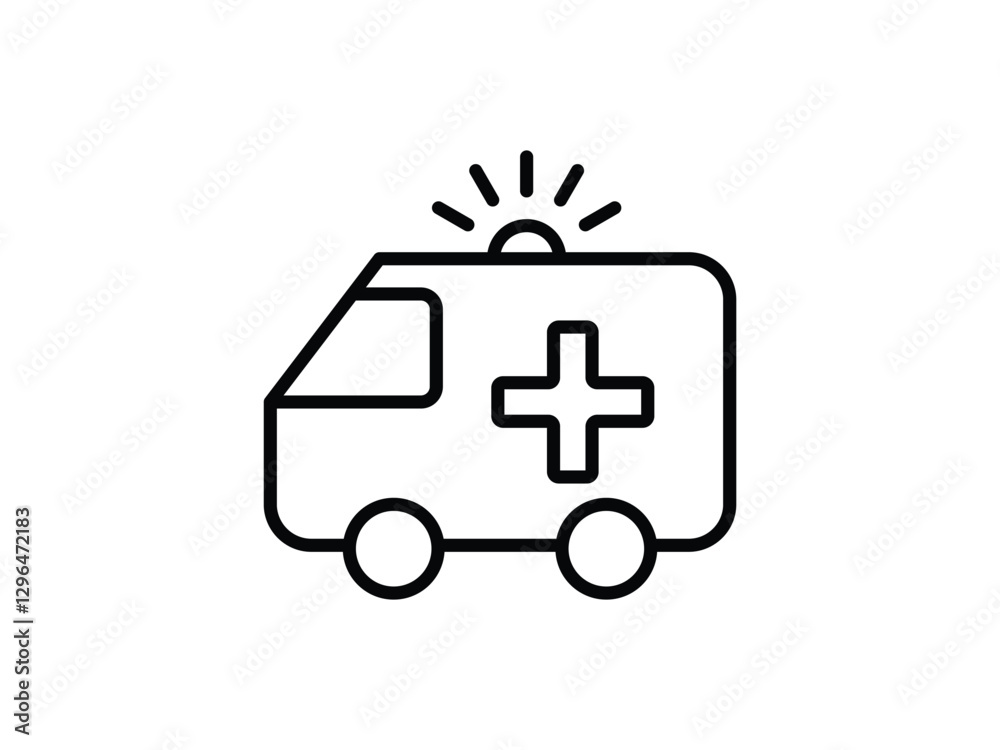 editable vector medical ambulance symbol design illustration isolated on transparent background editable vector medical ambulance symbol design illustration isolated on transparent background
