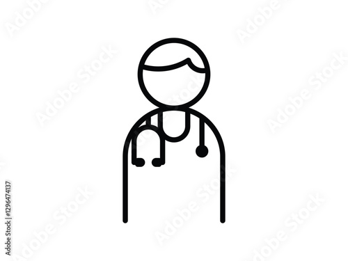 editable vector medical doctor symbol design illustration isolated on transparent background