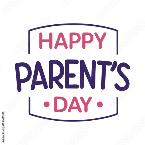 Wallpaper Mural Happy Parent's Day vector Typography Design. Torontodigital.ca