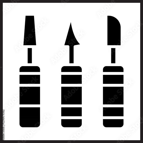 Sculpture Tools icon design