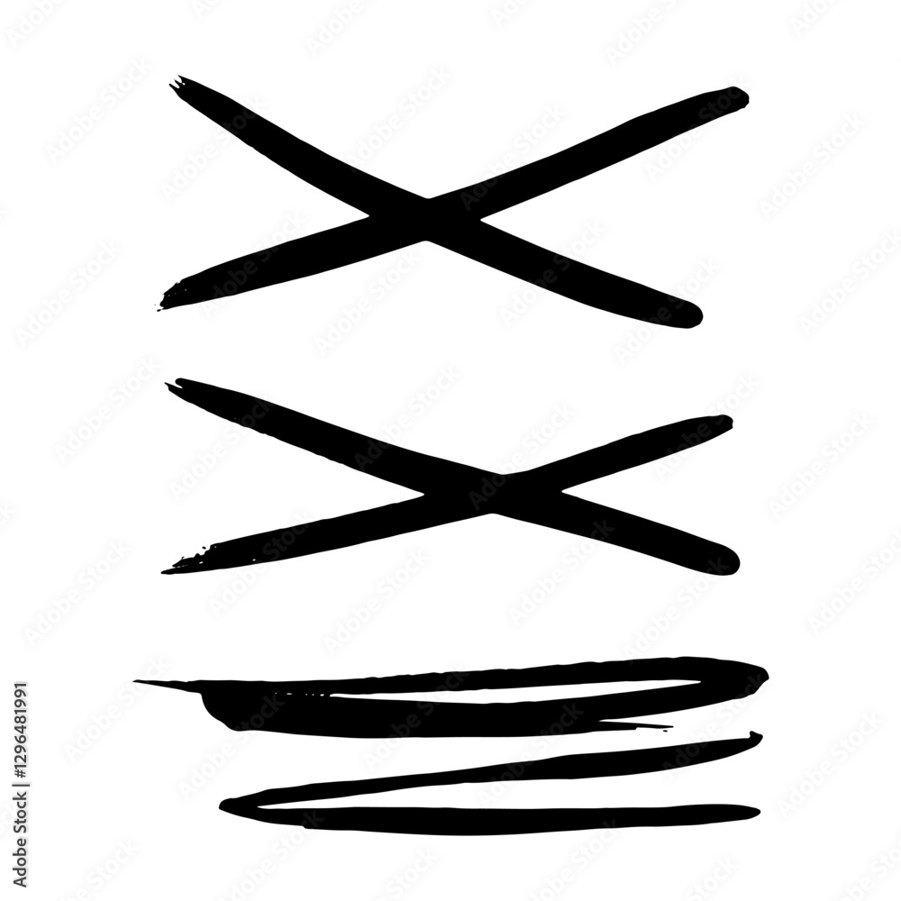 Black Brush strokes isolated on white background. Dry Brush Strokes and Scratches Retro Grunge Background. Vector brush stroke texture. Black ink, paint splatter. Black Brush strokes isolated on white background. Dry Brush Strokes and Scratches Retro Grunge Background. Vector brush stroke texture. Black ink, paint splatter.