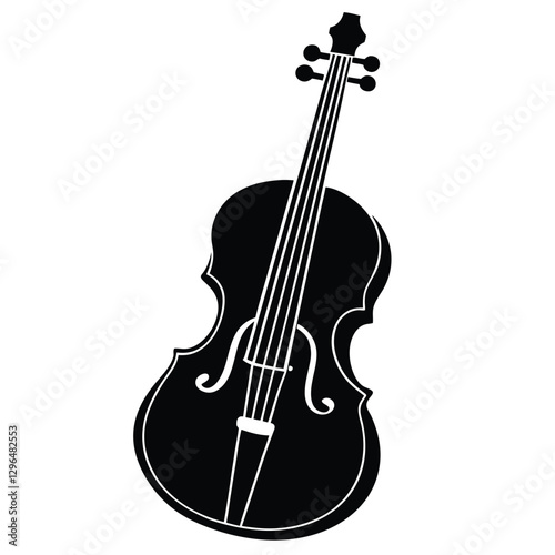 violin isolated on white