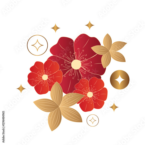 May Asian American and Pacific Islander Heritage Month. Illustration with text, Chinese pattern. Asia Pacific American Heritage Month, Vector	