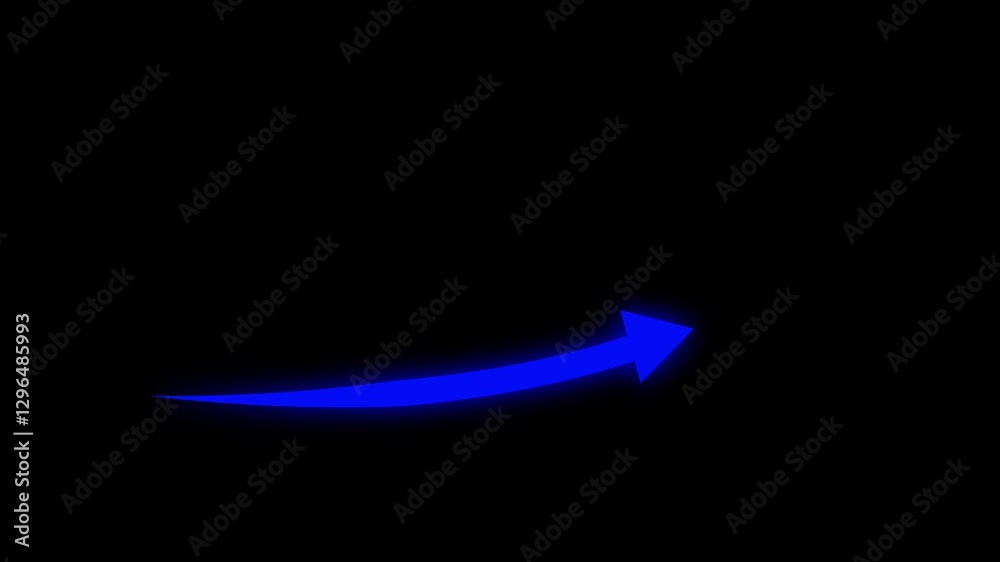 Business growth arrow and graph chart animation. Success concept ...