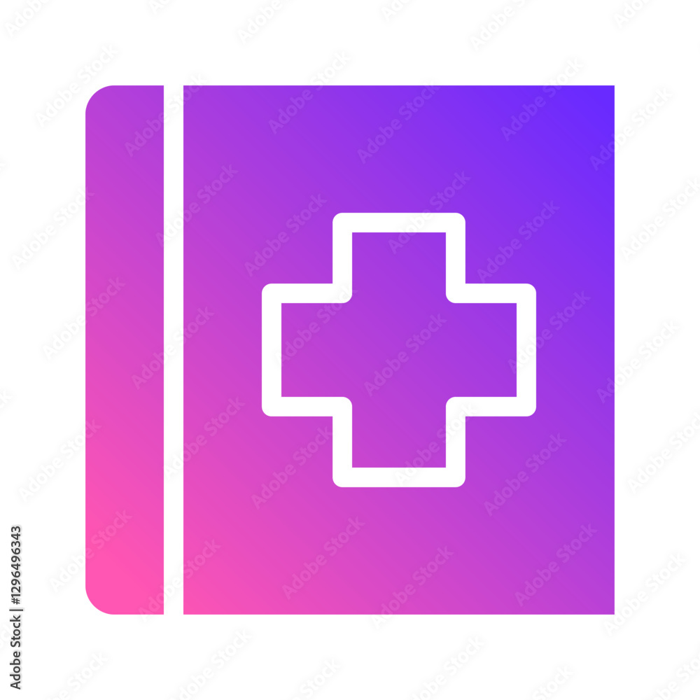 Medical Record Icon with Health Care Concept Medical Record Icon with Health Care Concept