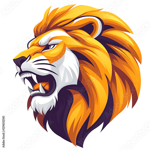 Wallpaper Mural Monochrome lion logo design high resolution background Torontodigital.ca