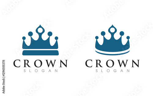 Princess Crown of king Logo Template vector icon