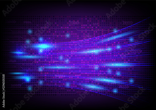Blue light fiber optic line