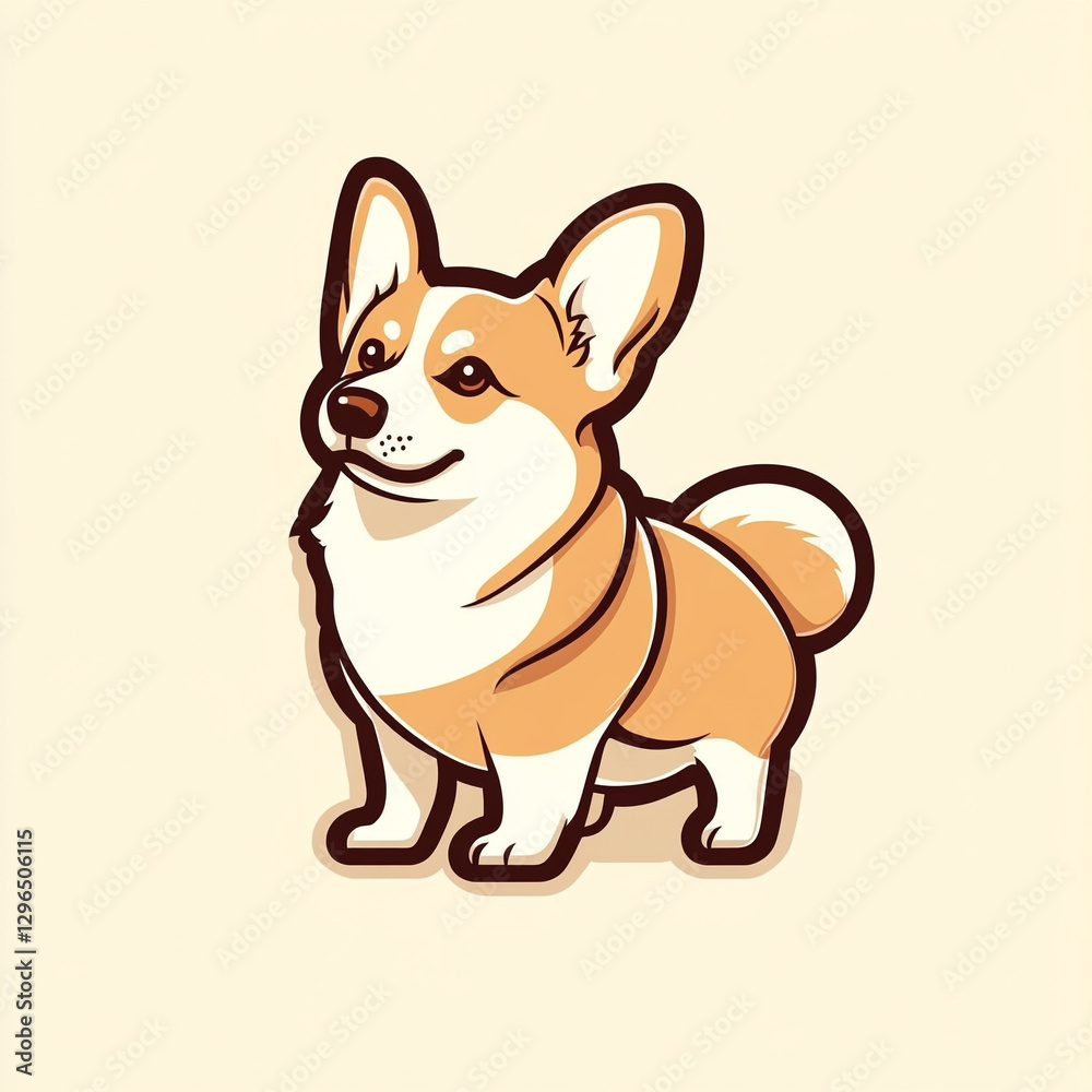 Modern Logo Design Featuring a Pembroke Welsh Corgi Dog Stylish and Eye-Catching Perfect for Pet Lovers and Dog Enthusiasts Unique and Fun Graphic for Branding and Marketing Modern Logo Design Featuring a Pembroke Welsh Corgi Dog Stylish and Eye-Catching Perfect for Pet Lovers and Dog Enthusiasts Unique and Fun Graphic for Branding and Marketing