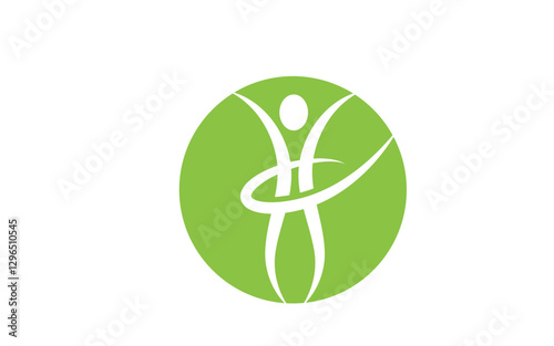 Healthy life people logo sign illustration vector design