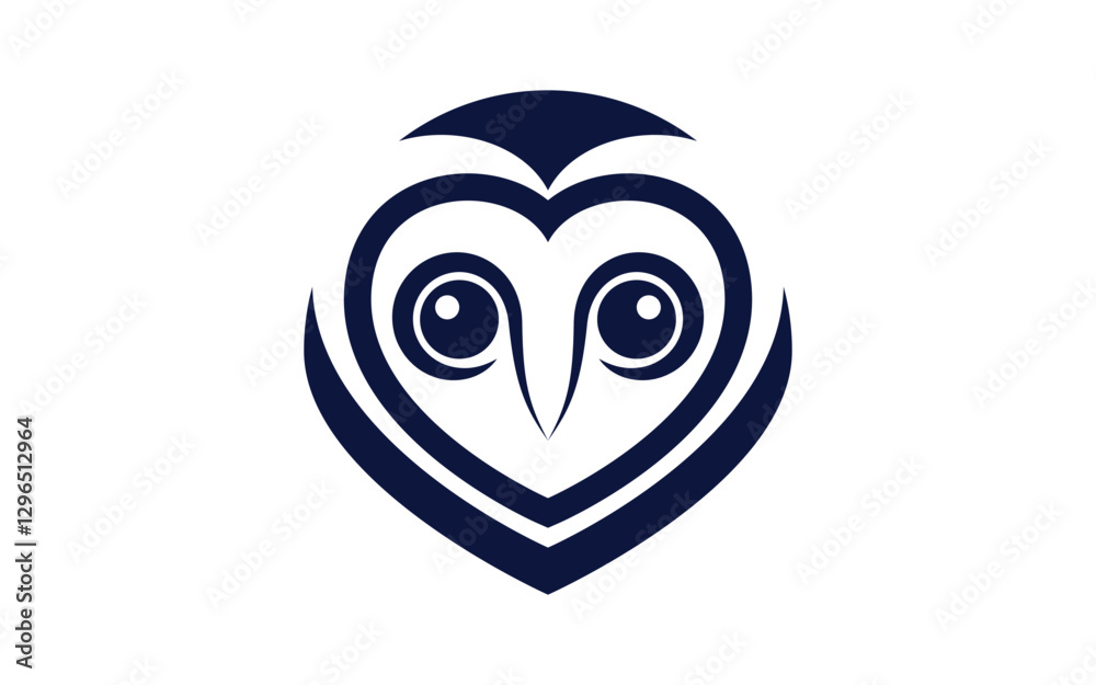 Owl Bird icon illustration Logo design template Owl Bird icon illustration Logo design template