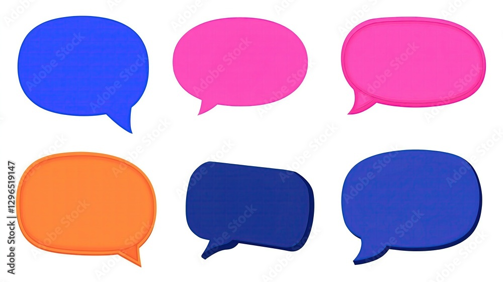A set of speech bubble quote icons with lightbulb symbols in clip art style, isolated on a plain background A set of speech bubble quote icons with lightbulb symbols in clip art style, isolated on a plain background