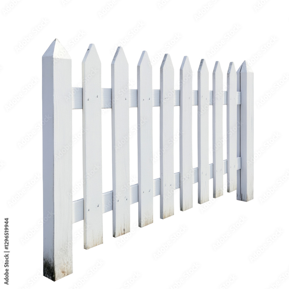white fence isolated on white white fence isolated on white