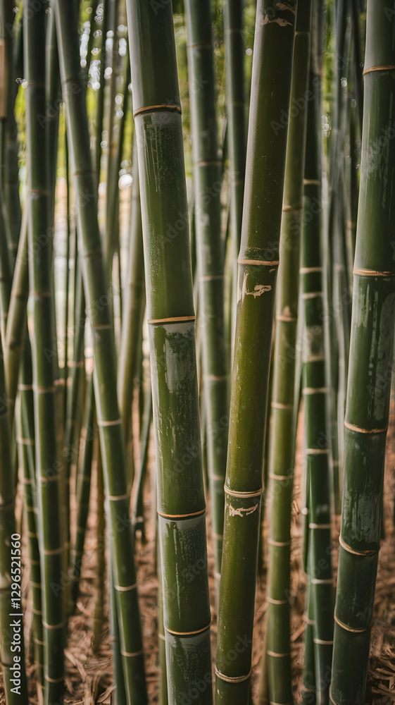 A close up of green bamboo stalks packed tightly together Vertical Mobile Wallpaper A close up of green bamboo stalks packed tightly together Vertical Mobile Wallpaper
