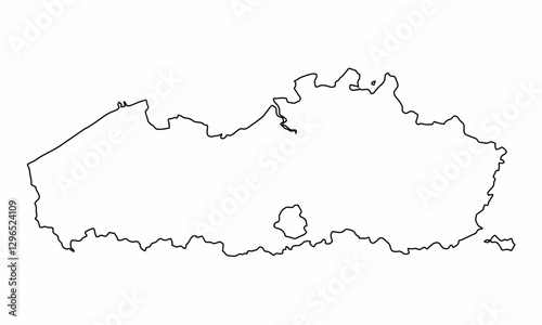 Flanders outline map
