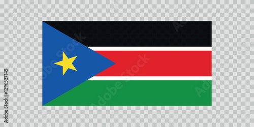 Free Download Flag of South Sudan. Sudanese national symbol in official colors. Template icon. Abstract vector background. - GFXLoad