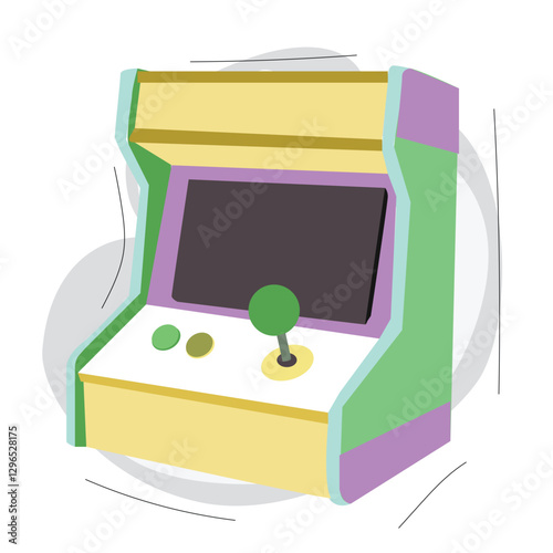  arcade machine. from retro game machine vector illustration for creative vintage 80s 90s 