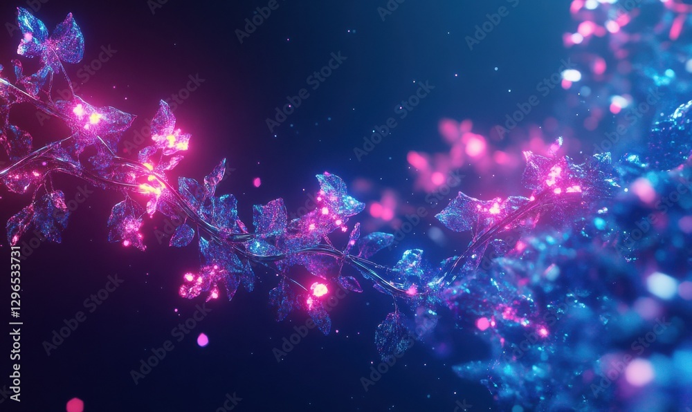 Abstract DNA strands glowing in neon hues of purple, blue, and pink, floating against a dark gradient background, symbolizing life and scientific discovery, . Abstract DNA strands glowing in neon hues of purple, blue, and pink, floating against a dark gradient background, symbolizing life and scientific discovery, .